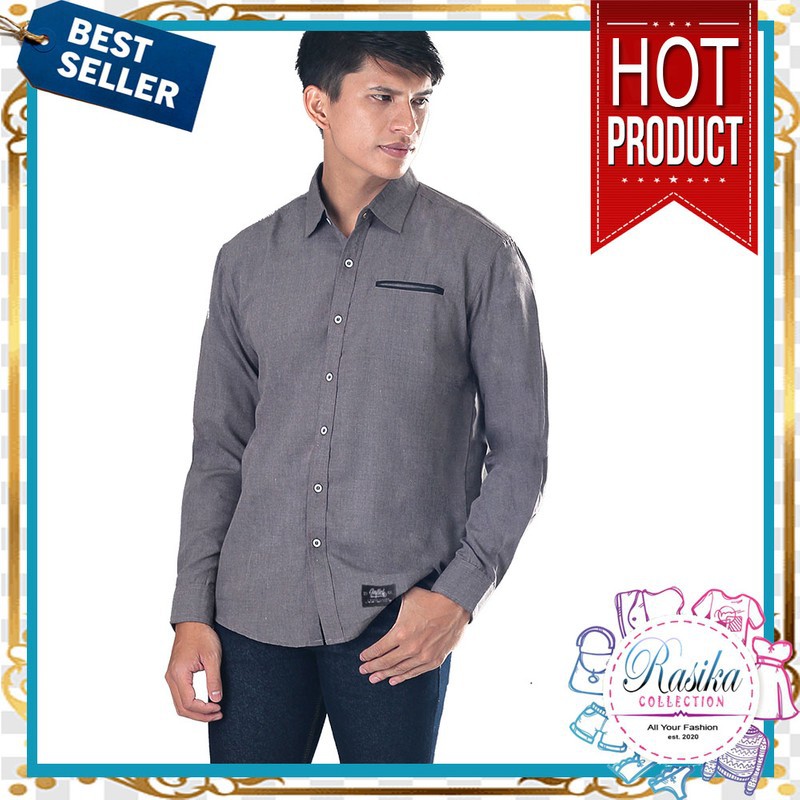 Jual Kemeja Polos Katun Kerja Kantor Formal Lengan Pendek Pria ...