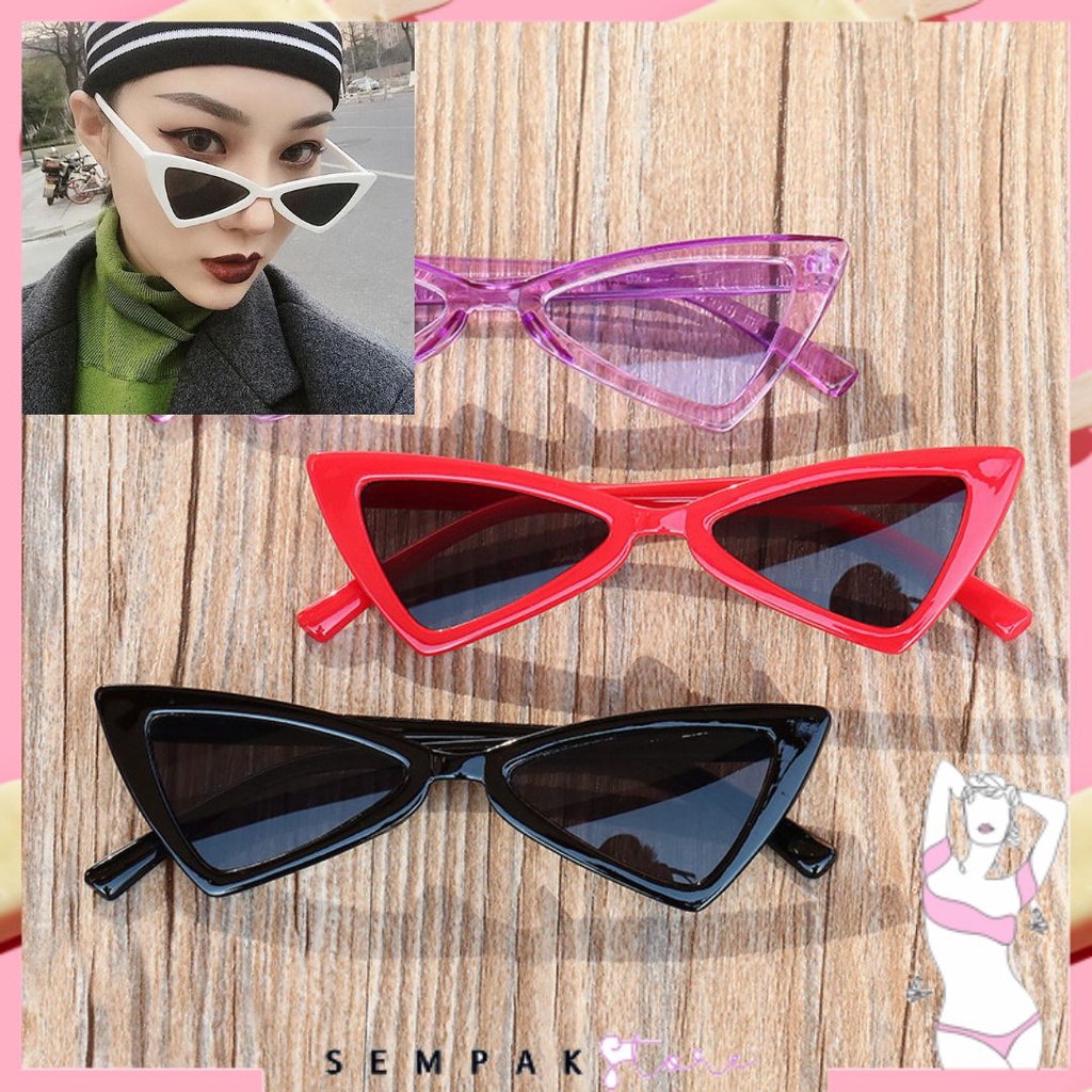 Jual SS Kacamata Fashion Wanita Model Korea Ulzzang Retro Cat eye ...