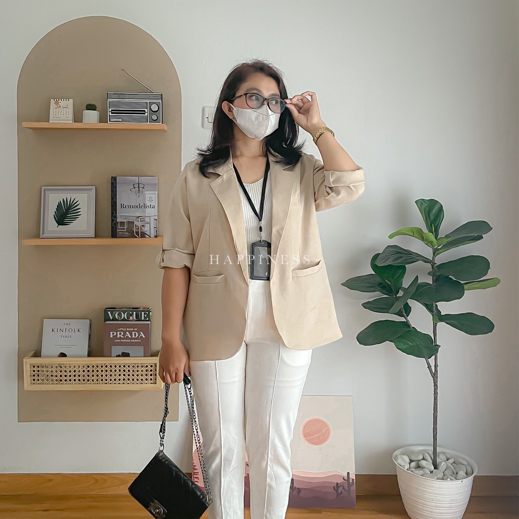 Jual Blazer Wanita Lengan Panjang / Blazer Wanita Korea Panjang ...