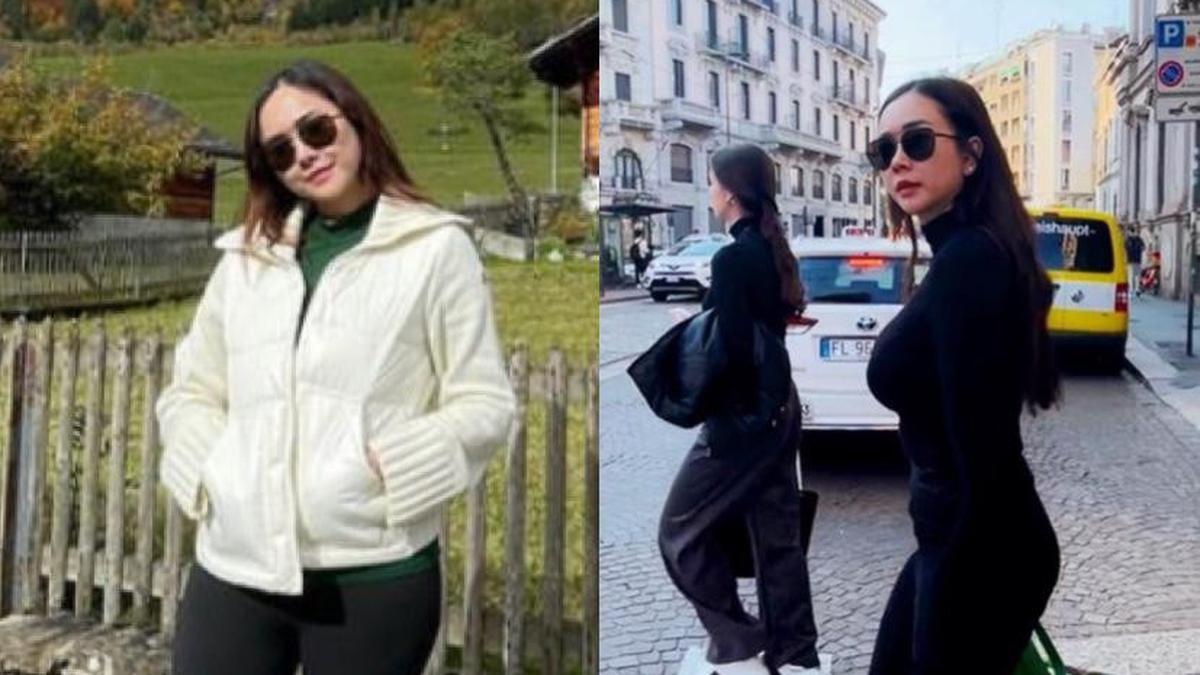 6 Potret Aura Kasih Liburan di Eropa, Tampil Stylish dengan Outfit ...