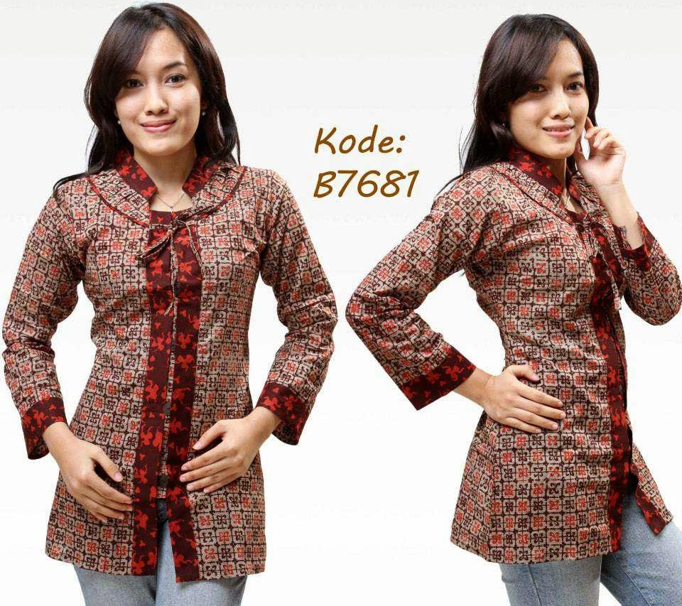 12 Model Baju Batik Kantor Wanita Modern, Terbaik! | 1000+ Model Baju ...
