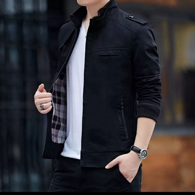 Jual JAKET PRIA KEREN CANVAS HIGH QUALITY IMPORT STYLE JAKET PRIA ...