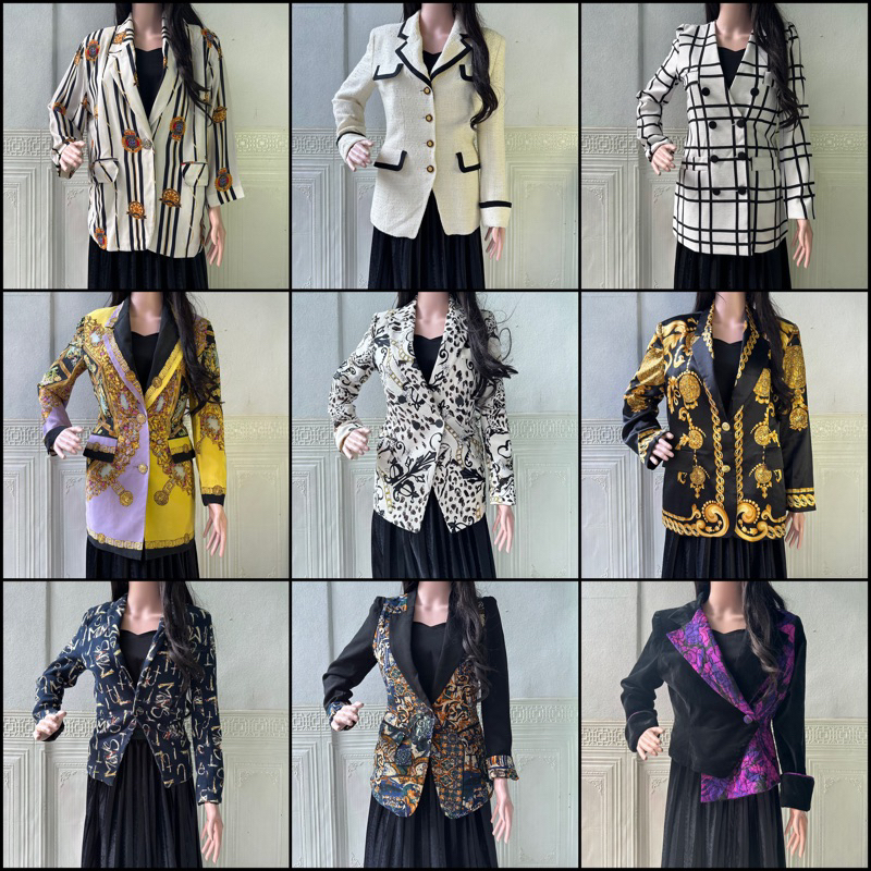 Jual BLAZER PREMIUM BLAZER MOTIF BLAZER VINTAGE LUXURY BLAZER BLAZER ...