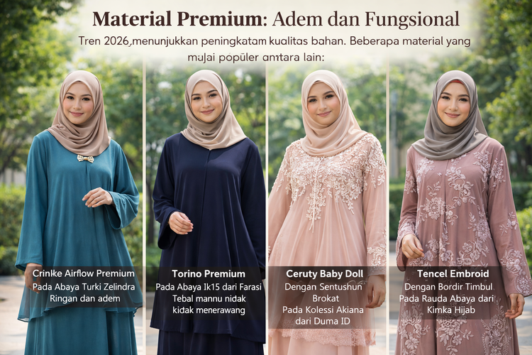 Tren Baju Muslim Abaya untuk Lebaran 2025 : Elegan, Syar'i, dan Modern Tren abaya 2026