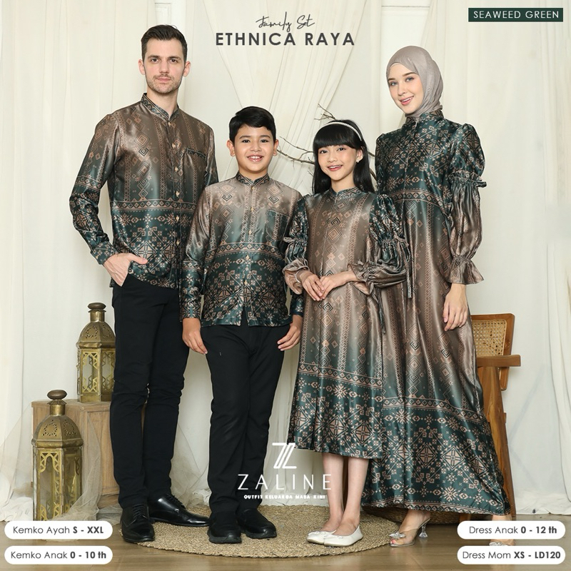 Jual BAJU COUPLE KELUARGA LEBARAN 2026|GAMIS SARIMBIT FAMILY SET ... Tren gamis 2026