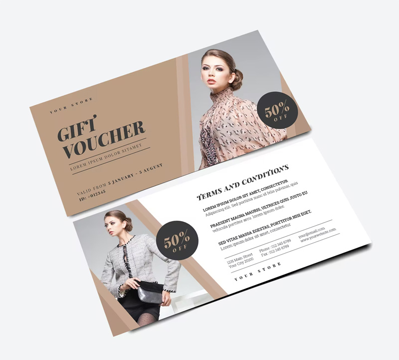 Voucher fashion